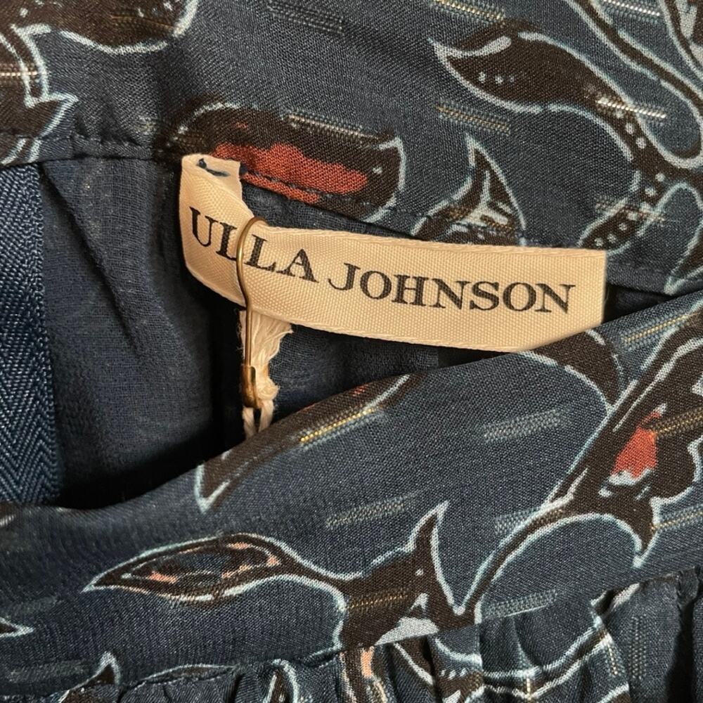 Ulla Johnson Zea Silk Blend Mini Skirt Belted Ruffle Size 2 NWT - Picture 9 of 10